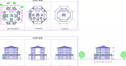 cafe bar autocad drawing
