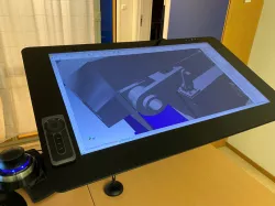 Cintiq Pro 32, Flex Arm, Space Mouse Holder