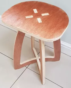 CNC Routed Stool