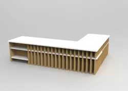 Desk in cartone