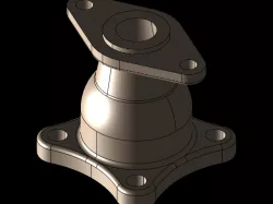 Exercise 149 Revolved Boss, Extrude, Hole, Fillet