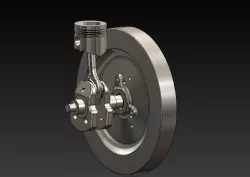 flywheel crankshaft engine