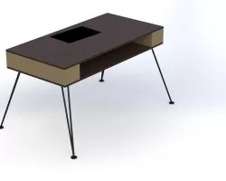 Folding center table