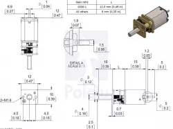 Gear Motor / Redüktörlü DC Motor