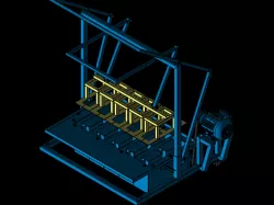 Generic hollow brick making machine