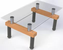 Glass coffe table