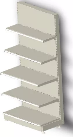 GONDOLE  MURAL H2100 4 NIVEAUX T47 T47 T37 T30 PLUS LA BASE T47
