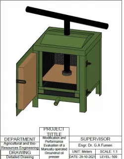 Groundnut oil extractor