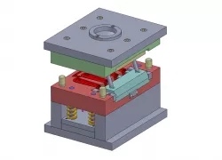 Handle Mold with Angular Pin Slide