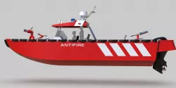 HDPE fire boat