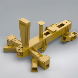 Hydraulic excavator chassis structure - Estrutura chassi escavadeira hidráulica