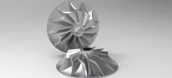 impeller, Centrifugal compressor, compressor, radial flow compressor, kompresör.