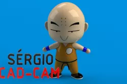 kuririn - DragonBall - Sérgio CAD CAM