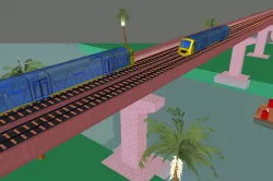 Metro Rail & Road Across River