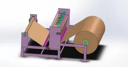 paper roll rewinding slitting machine