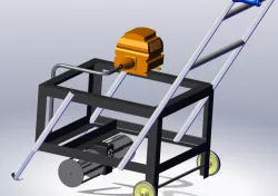 Peripheral blade bush cutter