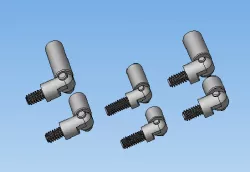 Pivoting hinge for metal control cabinet doors