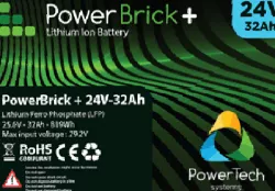 Power Brick Battery 24V-32Ah – Lithium Iron Phosphate (LiFePO4 – LFP)