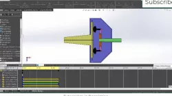 Robot Gripper rack and pinion mechanism in Solidworks