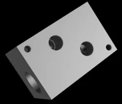 Shape optimization of hydraulic manifold  in Fusion 360