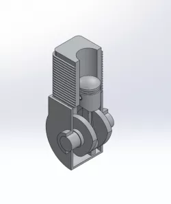 SINGLE PISTON ENGINE