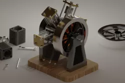 Six Cylinder Radial Engine
