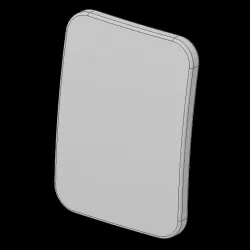 SMALL DUMMY PLATE FOR BRITISH BODY ARMOUR