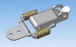 Spring loaded mini latch
