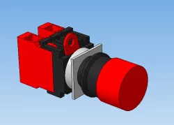 STOP button with remote locking