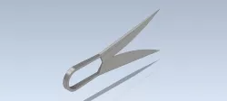 Studycadcam 3D CAD Exercise 68/ japanese thread cutting scissors Autodesk Inventor Pro