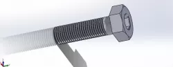 Threded bolt