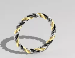 Tri-spiral ring