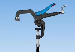 Vertical screw clamp
