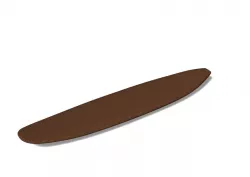 Wooden Noserider 9'6 Surfboard