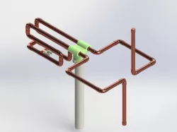 2m Amateur Radio Cycloid Omni-Directional Antenna