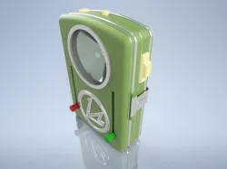 A flashlight