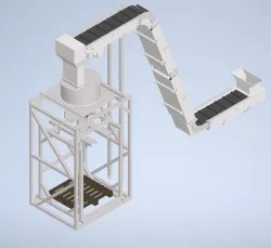 Belt conveyor for BigBag loading