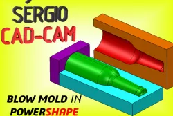Blow Mold Bottle Sérgio CAD CAM