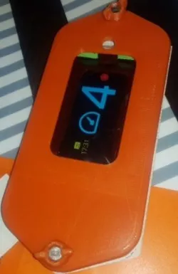 Case to install your handy on a Kiteboard