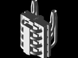Conjoined Piston Engine with Freevalve heads.
