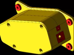 Diesel heater pump housing