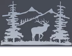Elk Metal Art