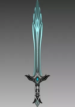 EPEE VERRE SKYRIM GLASS SWORD