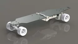 Foldable e-Skateboard Concept