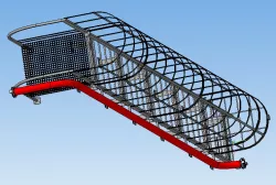 Industrial building fire escape