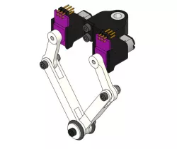 Jumping robot leg
