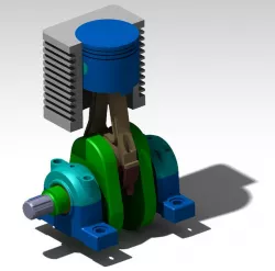 Klipni mehanizam motora - Slider Crank Mechanism