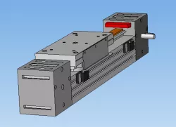 Linear drive by toothed belt