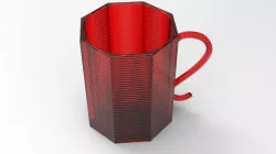 Mug in Octagonal Shape