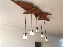 myFurniture #3: How to: Turning an Old Teak Coffee Table into a Ceiling Lamp